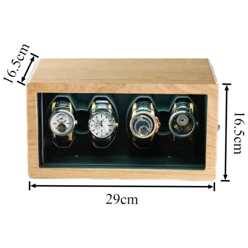 HANDMADE Solid Wood Watches Winders Automatic Mobile Watch Storage Winder Men's Watches Winding Device Luxury Wristwatch Winding Machine