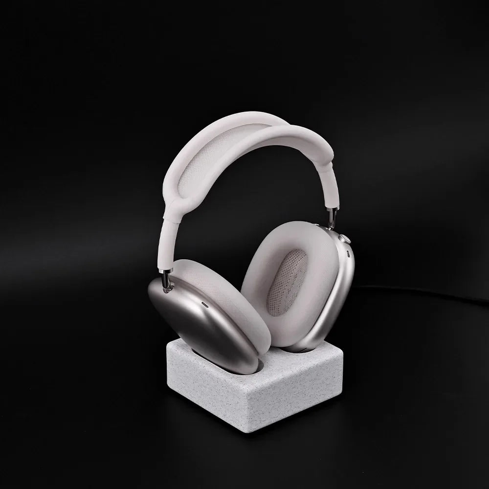 HANDMADE MARGNET  WOOD for  1/2Headphone Base Walnut Wood Bracket Magnetic Wireless Charging Sleep Compartment Marble Headset Stand Accessory