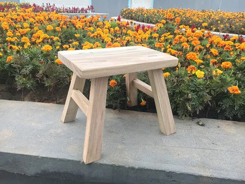 HADNMADE Solid Wood Foot Stool, Minimalist Chair Bench, Modern Squatty Potty Stool, Classical Chinese Small Stool