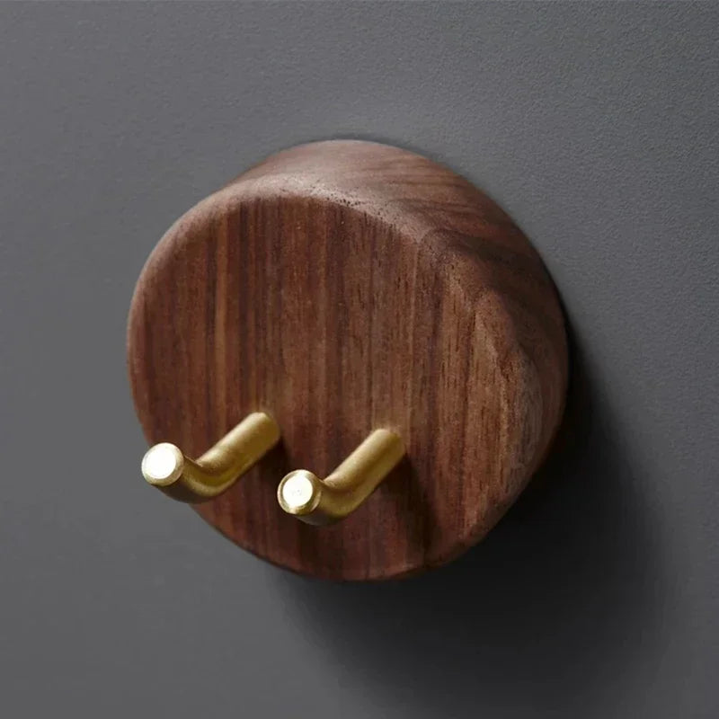 HANDMADE Wall Mounted Hair Dryer Holder Set For DRYER Solid Wood Hair Dryer Bracket Stand Bathroom Sets Rack Organizer Shelves