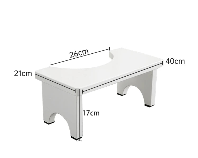 HANDMADE FOOTSTOOL Solid Wood Toilet Footstool, Squatting Pit Chair, Home Furniture