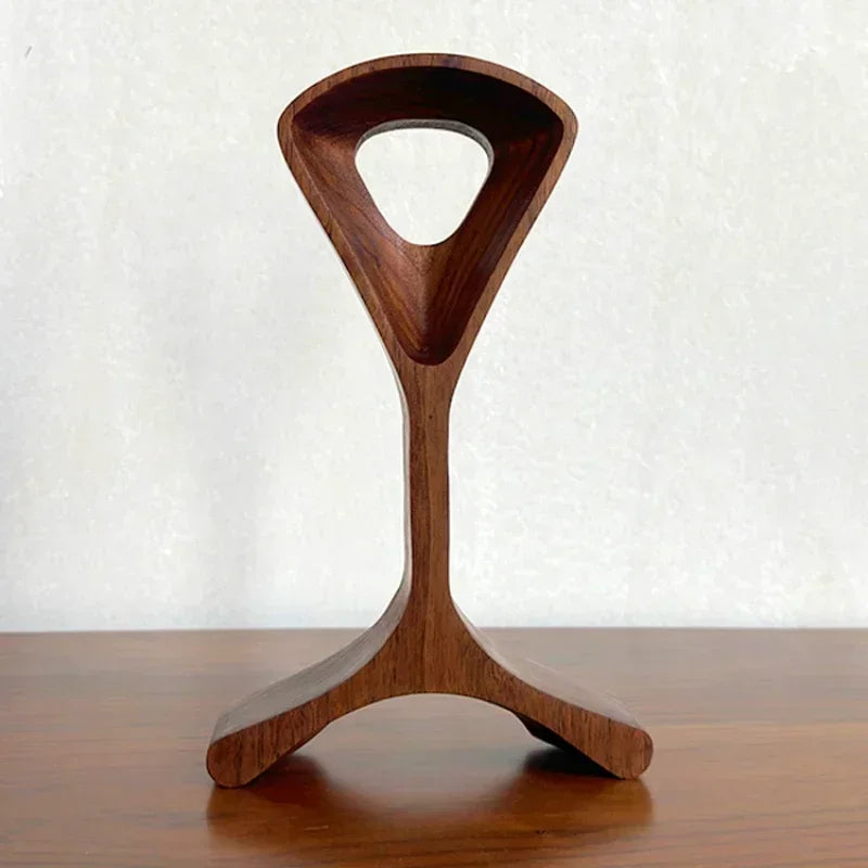 handmade Walnut Earphone Rack Custom Hanging Stand black Personalizae Display Stand Creative  Wooden Earphone Display Stand Storage Rack