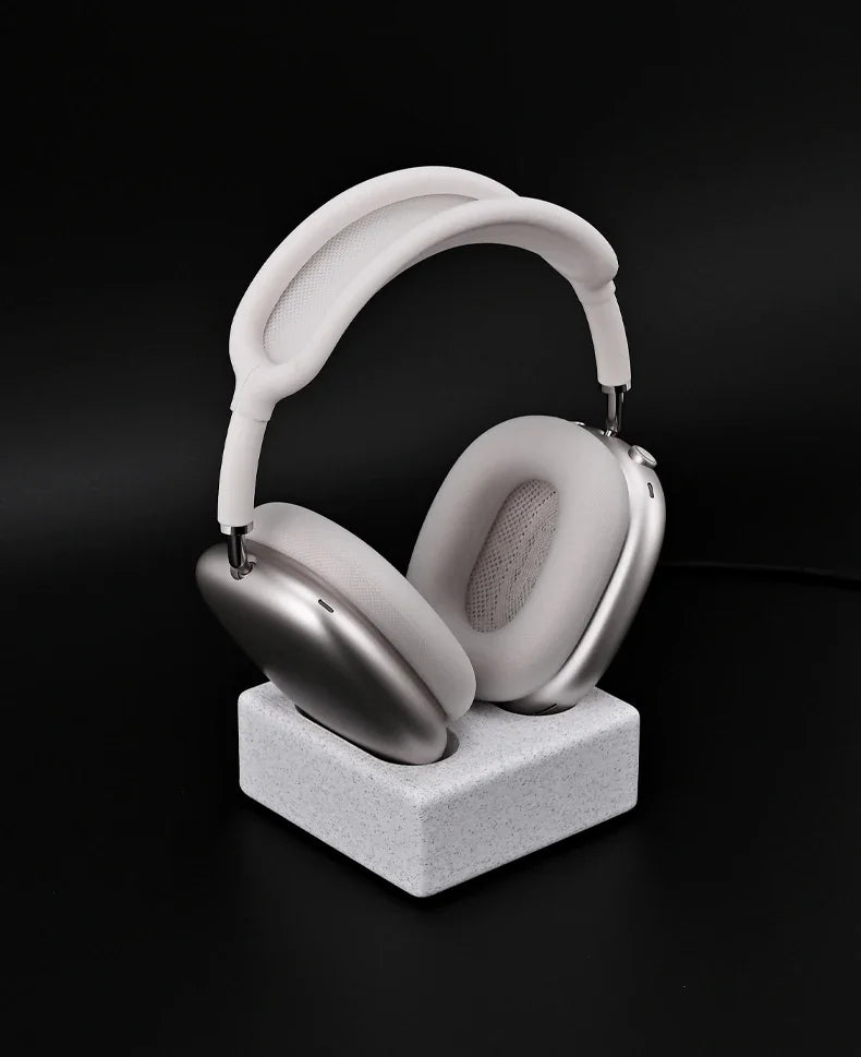 HANDMADE MARGNET  WOOD for  1/2Headphone Base Walnut Wood Bracket Magnetic Wireless Charging Sleep Compartment Marble Headset Stand Accessory