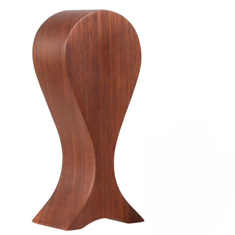 HANDMADE Black Walnut Wood Headphone Stand Pure Soild Wood Custom Creative Headphone Storage Stand Fish Shape Design Wooden Display Stand