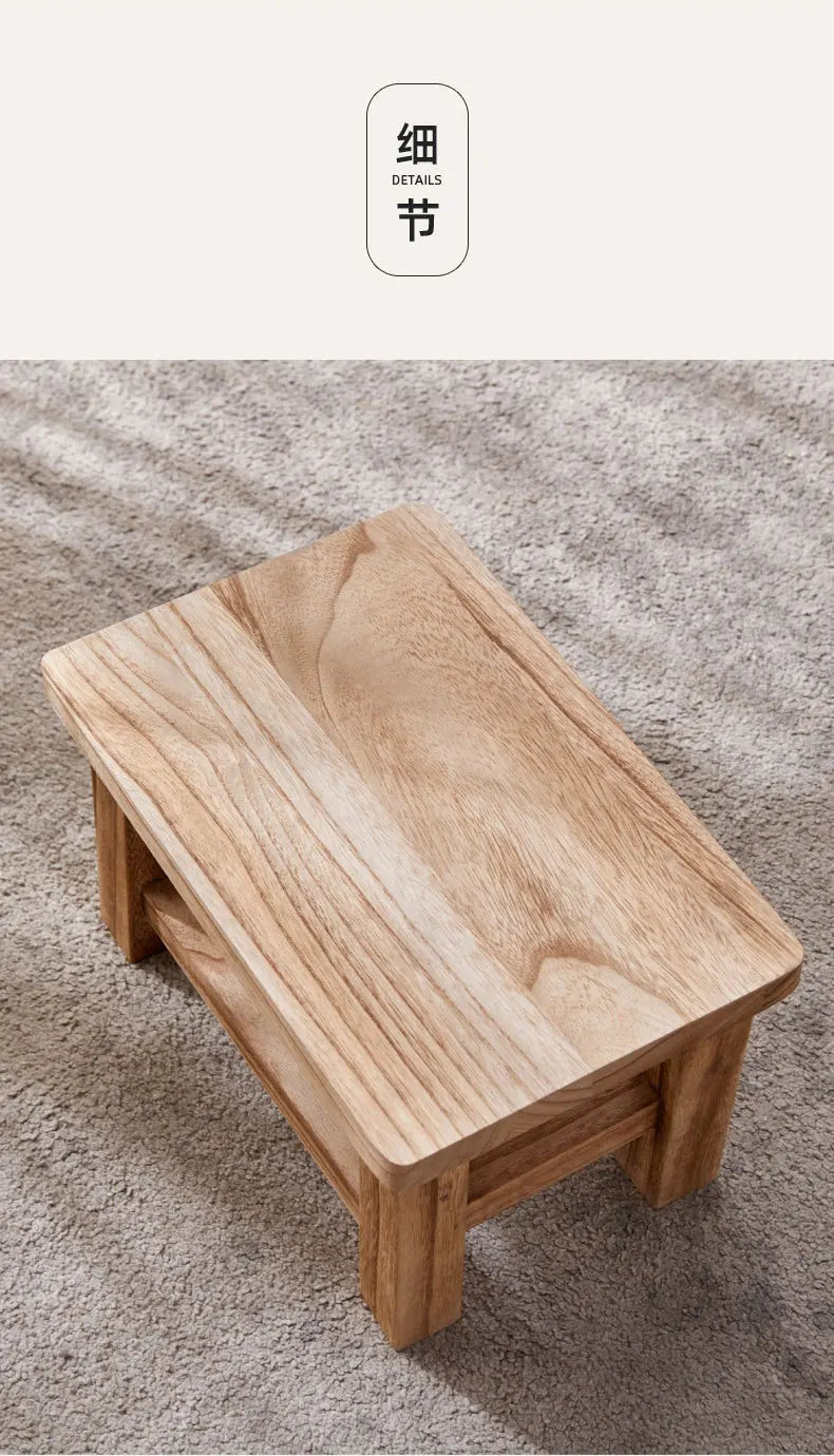 HANDMADE Solid Wood Stool Adult Shoe Changing Stool For Daily Household Kitchen Bathroom Living Room Garden Wooden Step Stool Supplies