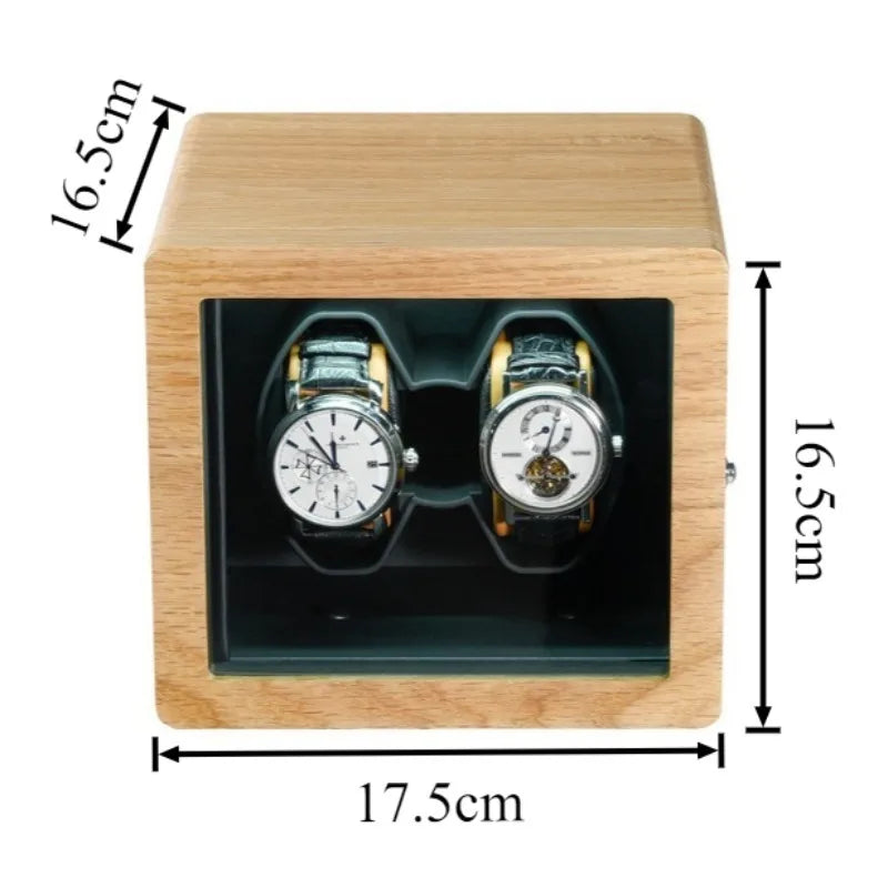 HANDMADE Solid Wood Watches Winders Automatic Mobile Watch Storage Winder Men's Watches Winding Device Luxury Wristwatch Winding Machine