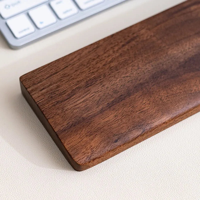 handmade Walnut Wood Palm Rest Custom Soild Wood Mouse Rest Mechanical Keyboard Wrist Rest Accessories AntiSlip Stickers WoodenPalm Stree
