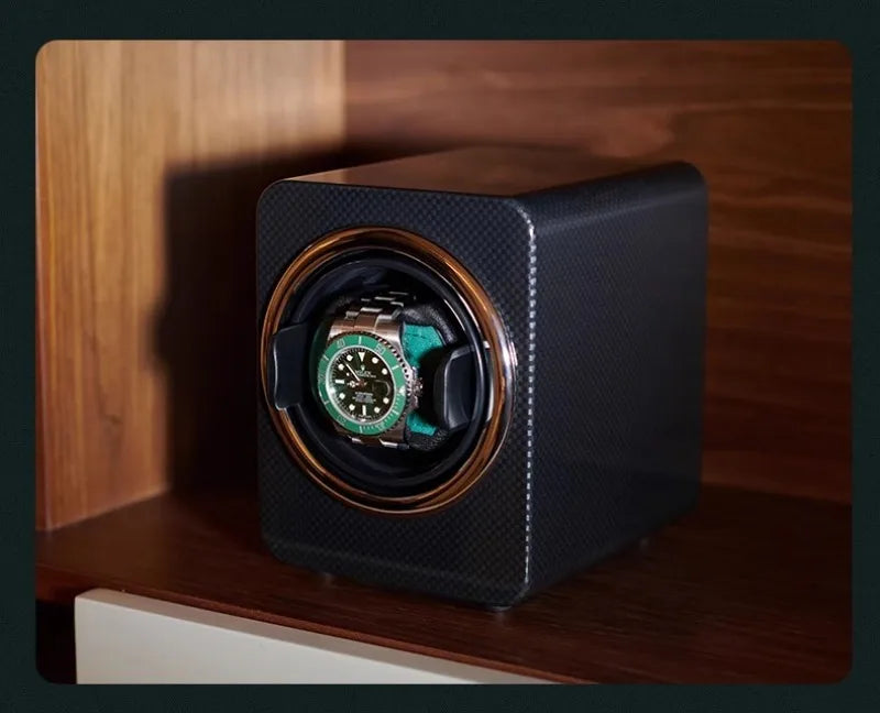 HANDMADE WOOD  Automatic Watch Winder Mute Antimagnetic Watches Winders Solid Wood Retro Mechanical Watch Winder Men Organizer Packaging Gift