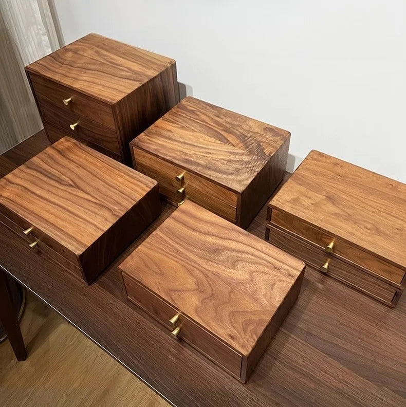 HANDMADE Solid Wood Jewellery Organizer Box Large Jewelry Storage Boxes Exhibitor Ring Necklace Cases Wholesale Travel Jewelry Case