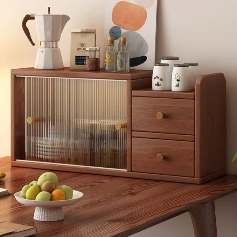 Space-Saving All-in-One Desktop Vanity & Bookshelf with Mirror | 3-Tier Multifunction Storage Organizer