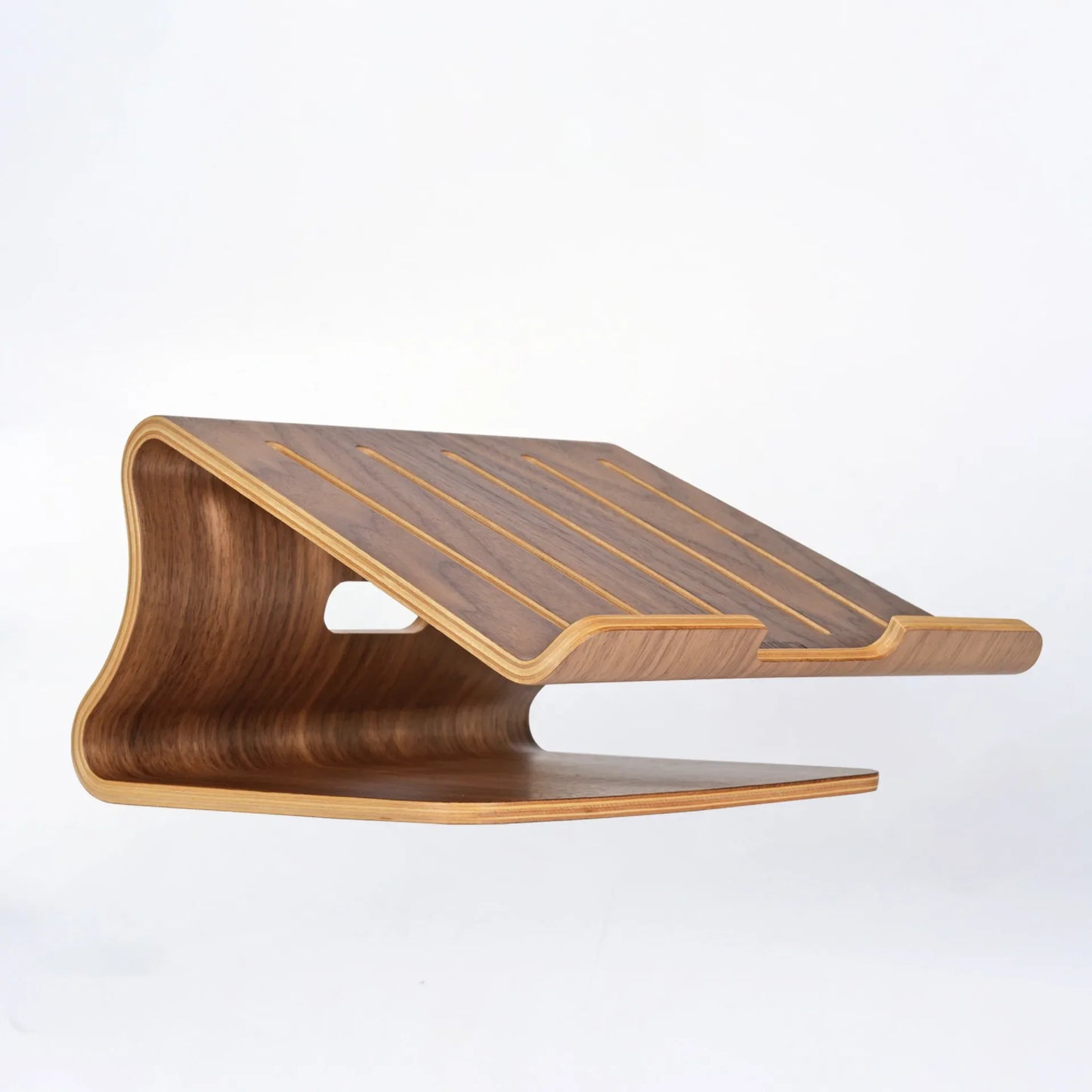 handmade Wooden Laptop Stand Display Custom Laptop Cooling Rack Stand Desktop Storage Soild Wood Ergonomics Laptop Height Increase Stand