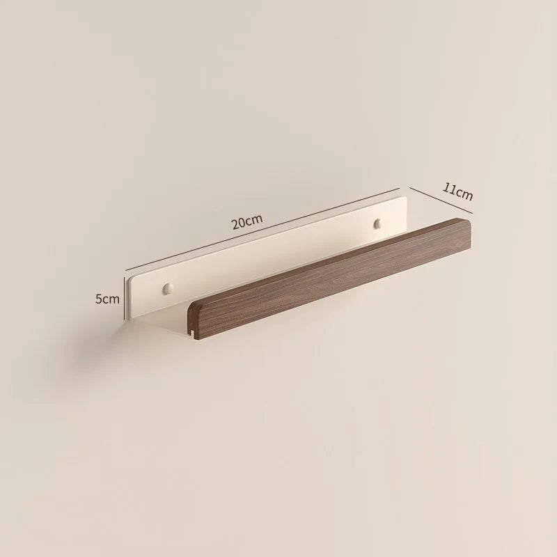 HANDMADE White Aluminum Bathroom Shelving Wall-mounted Bathroom Shower Storage Rack Towel Rack Shelves Bathroom Shelf With Rod