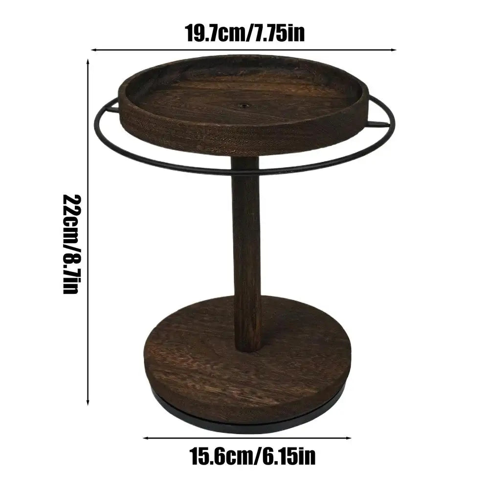 HANDMADE Sunglass Organizer 360 Degree Rotating Sunglasses Stand With Tray And Base Wooden Eyeglass Display Rack For Bedroom Desk Bedside