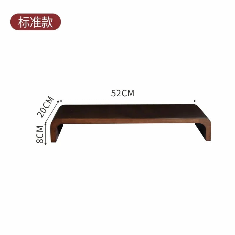 handmade oak screen support holder Solid Wood Neck Protection Monitor Stand Raised Screen Display Desk Shelf Ergonomic Organizer for Office Desks