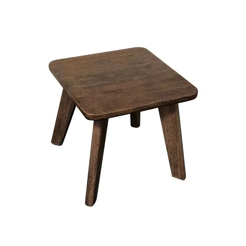 HANDMADE Stool bench solid wood simple home children's home shoes door living room can sit low stool creative square stool four feet