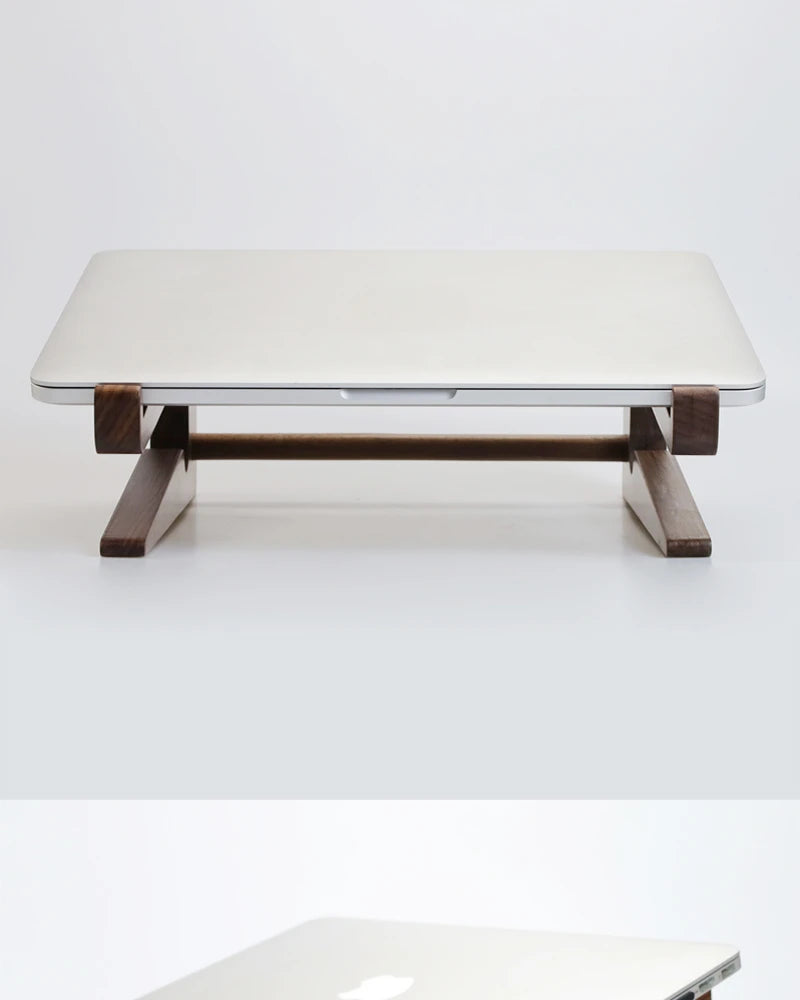 HANDMADE Laptop Stand Custom Walnut Wood Height Increasing Storage Bracket Magic Keyboard Holder Base Stand Laptop Accessories for Gifts